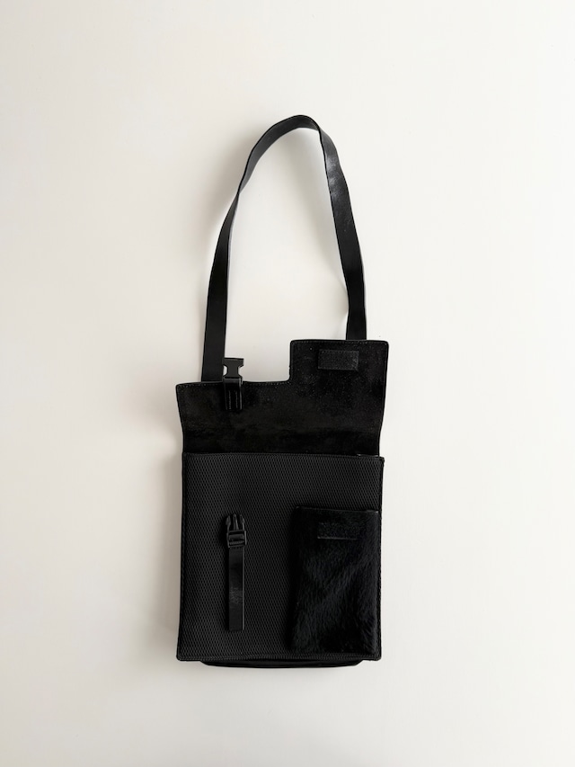 FW1999 MIU MIU LEATHER DOCKING SHOULDER BAG