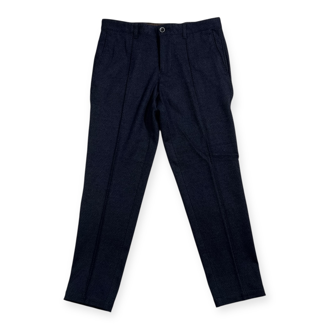 G-stage ジーステージ ダイヤ総柄 センタークリース スラックスパンツ ボトムス サイズ 48 /メンズ/ネイビー/ジェノ