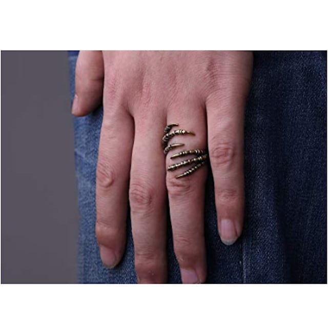 指輪 メンズ リング シルバー アクセサリー 手 ロック ハード 竜 プレゼント ホラー 樋爪 パンク ミステリー | favoriteselect