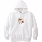 フーデッドライトパーカー　ちわわひつじ　そんな目でこっち見ないで　ホワイト　S/M/L/XL/2XL