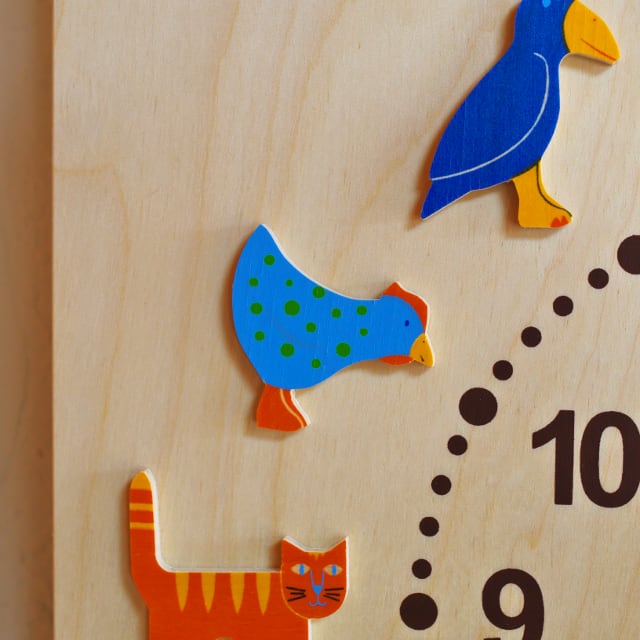 ドイツ製HELLER ドイツ製HELLER ヘラー社 壁掛時計 動物たち 木製 木の時計