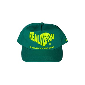 KELLY GREEN WAVY LOGO V2 CAP