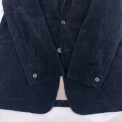 vintage MENS BIGI メンズビギ コーデュロイ 段返3B テーラードジャケット S/ネイビー 濃紺