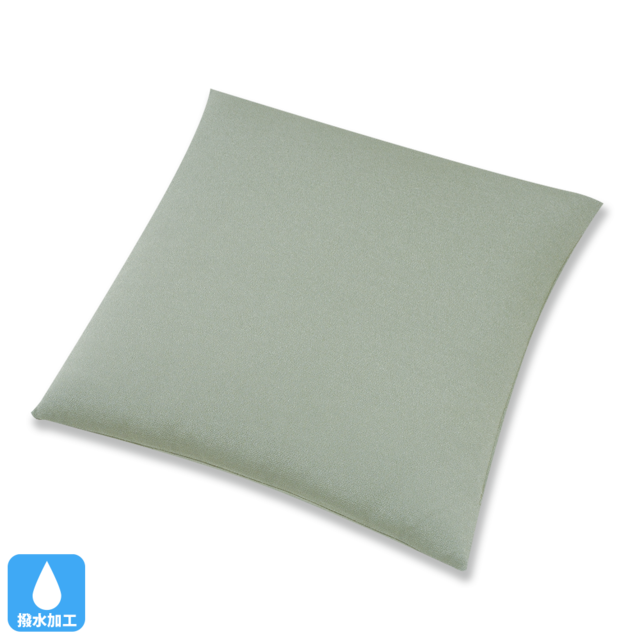 ちりめん無地　小座布団（カバーのみ）　GN（利休ねず）55×59