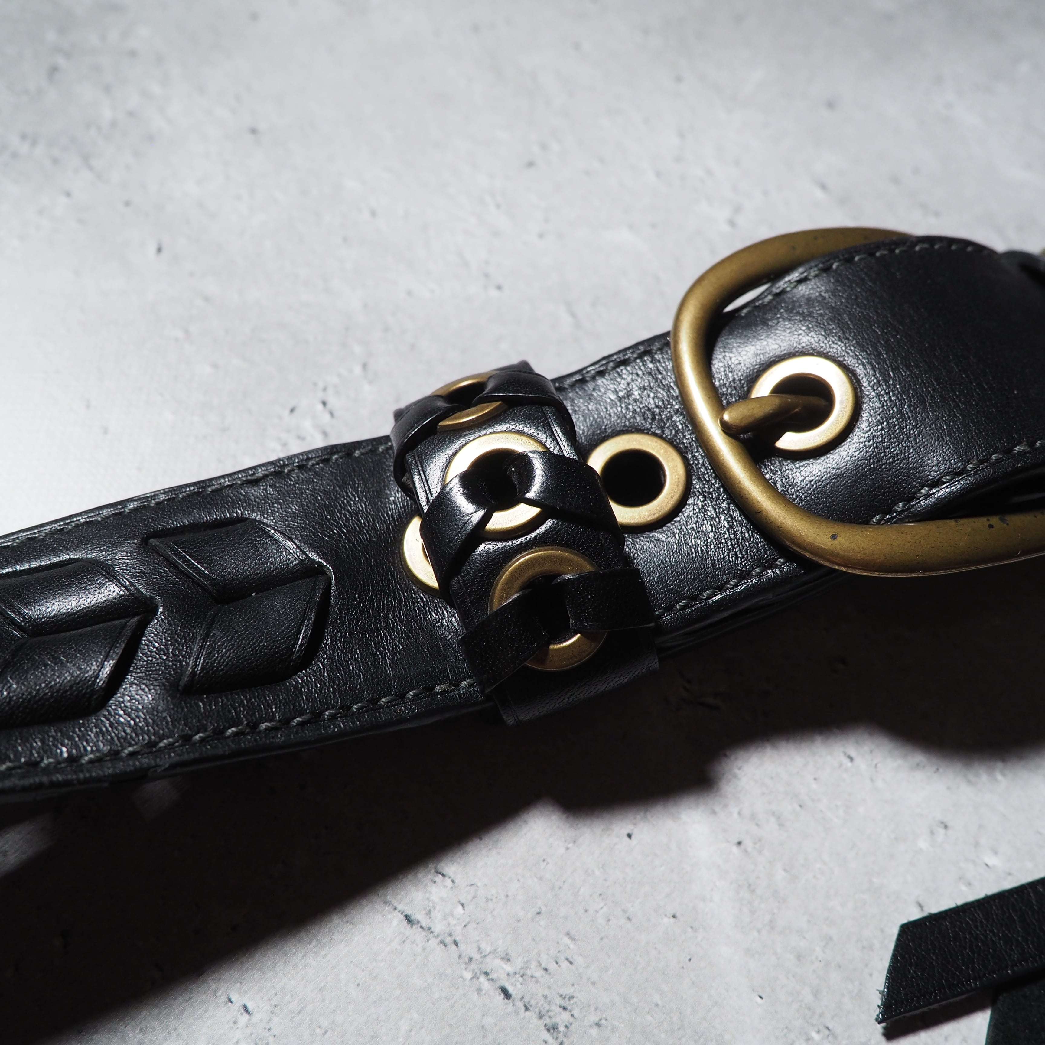 ” COACH ” Black leather 2ways hand shoulder Bag