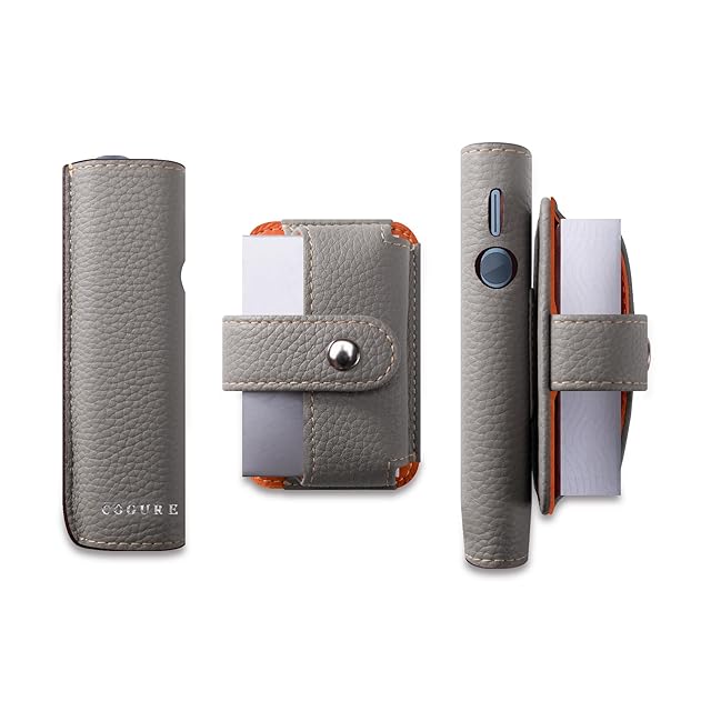 PloomAURA】プルームオーラ 本革製カバー〝髑髏 結〟（画像は漆黒