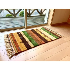 ギャッベ風ラグ　AC238