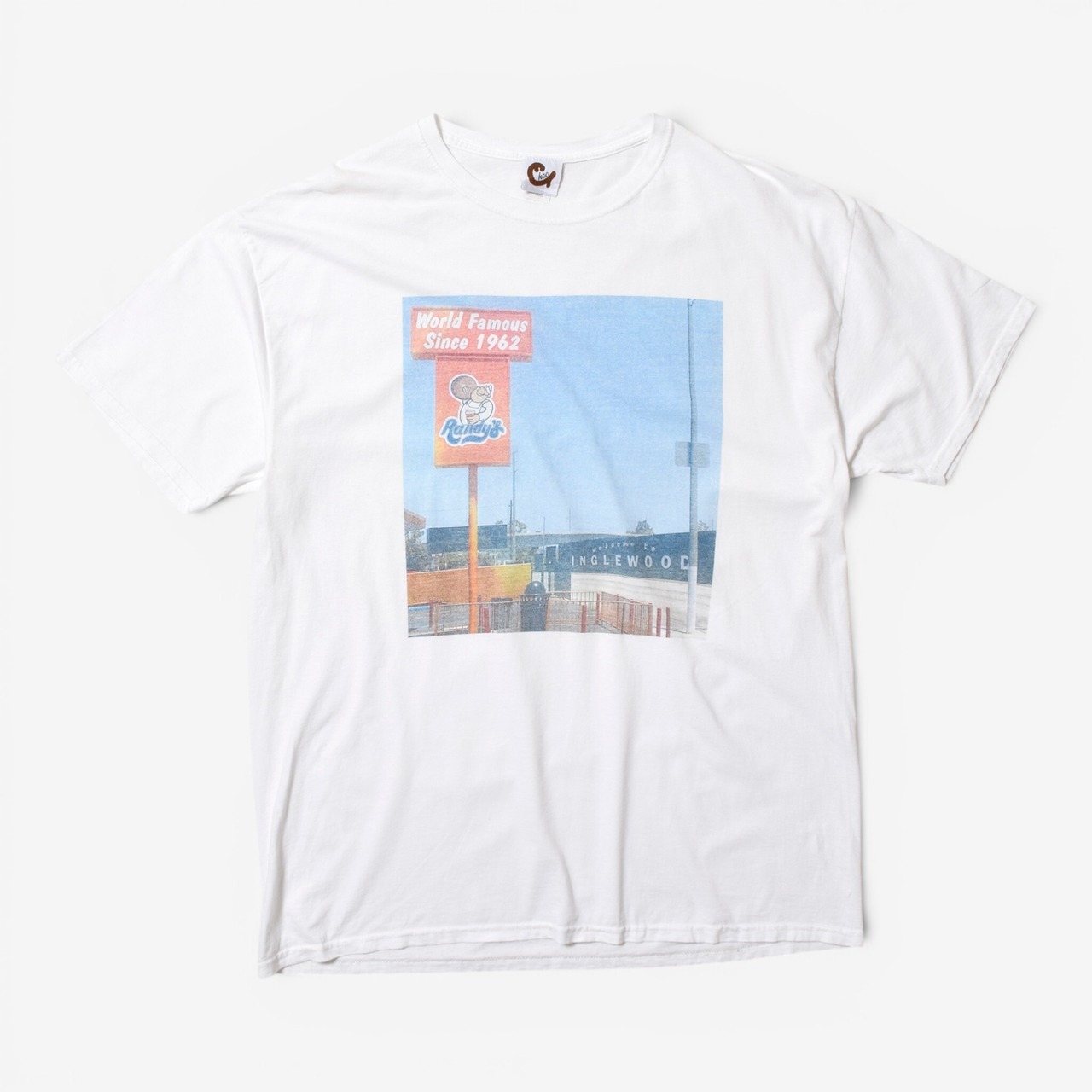 00s Randy's Donuts フォトプリントTシャツ ホワイト