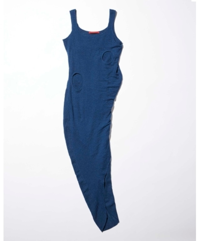 【25AW】MUKCYEN ムッシャン / draped knit dress / ニットワンピース