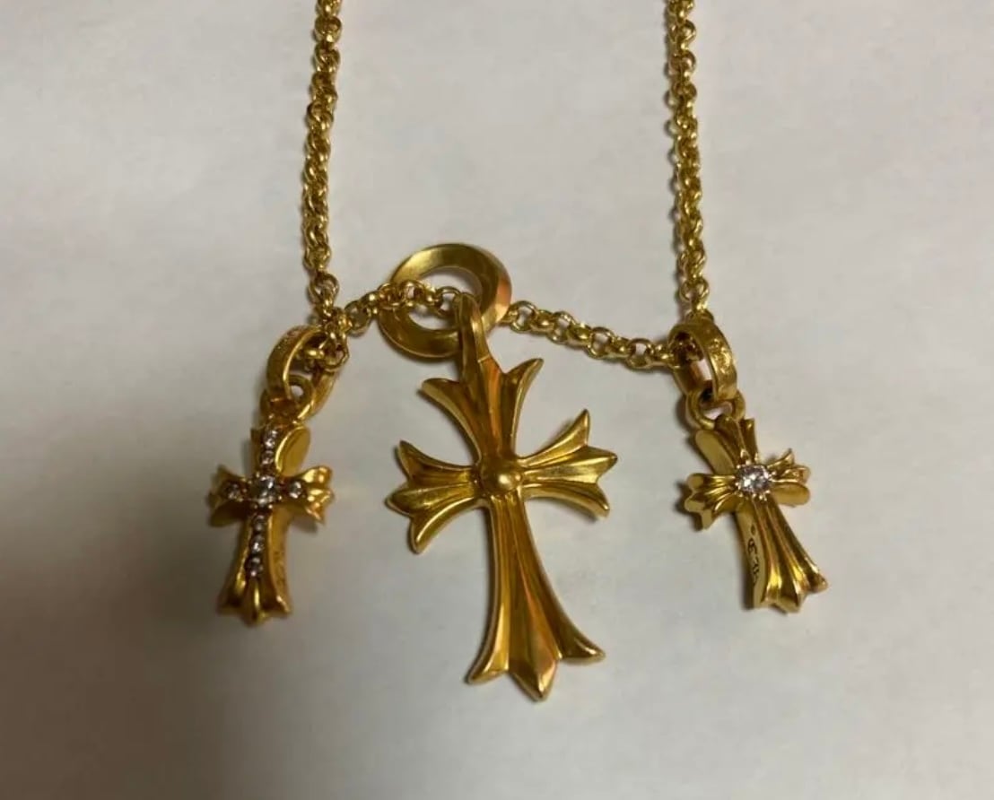 クロムハーツ CHROME HEARTS 22k セット ネックレス