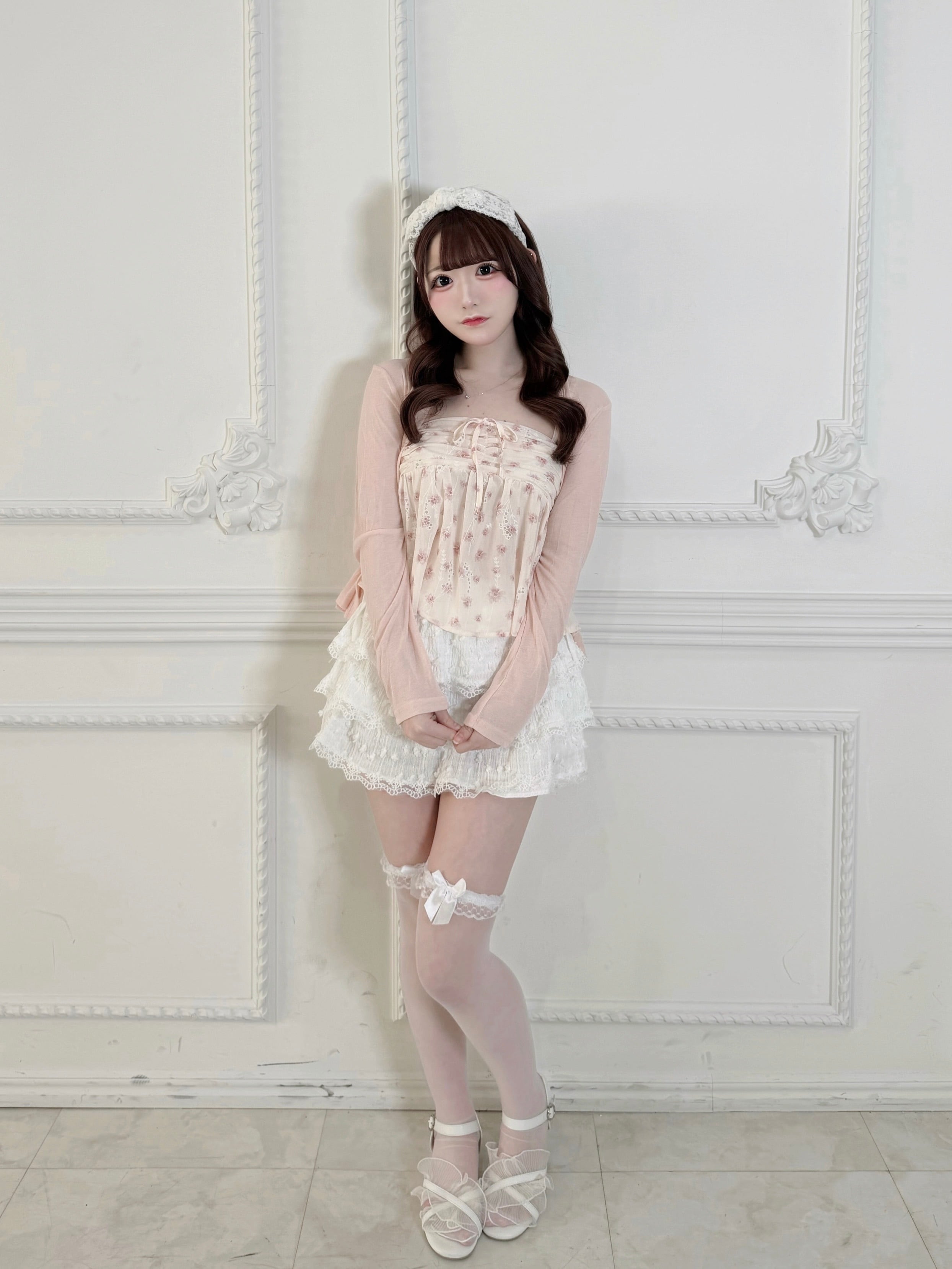 flower shirring ensemble