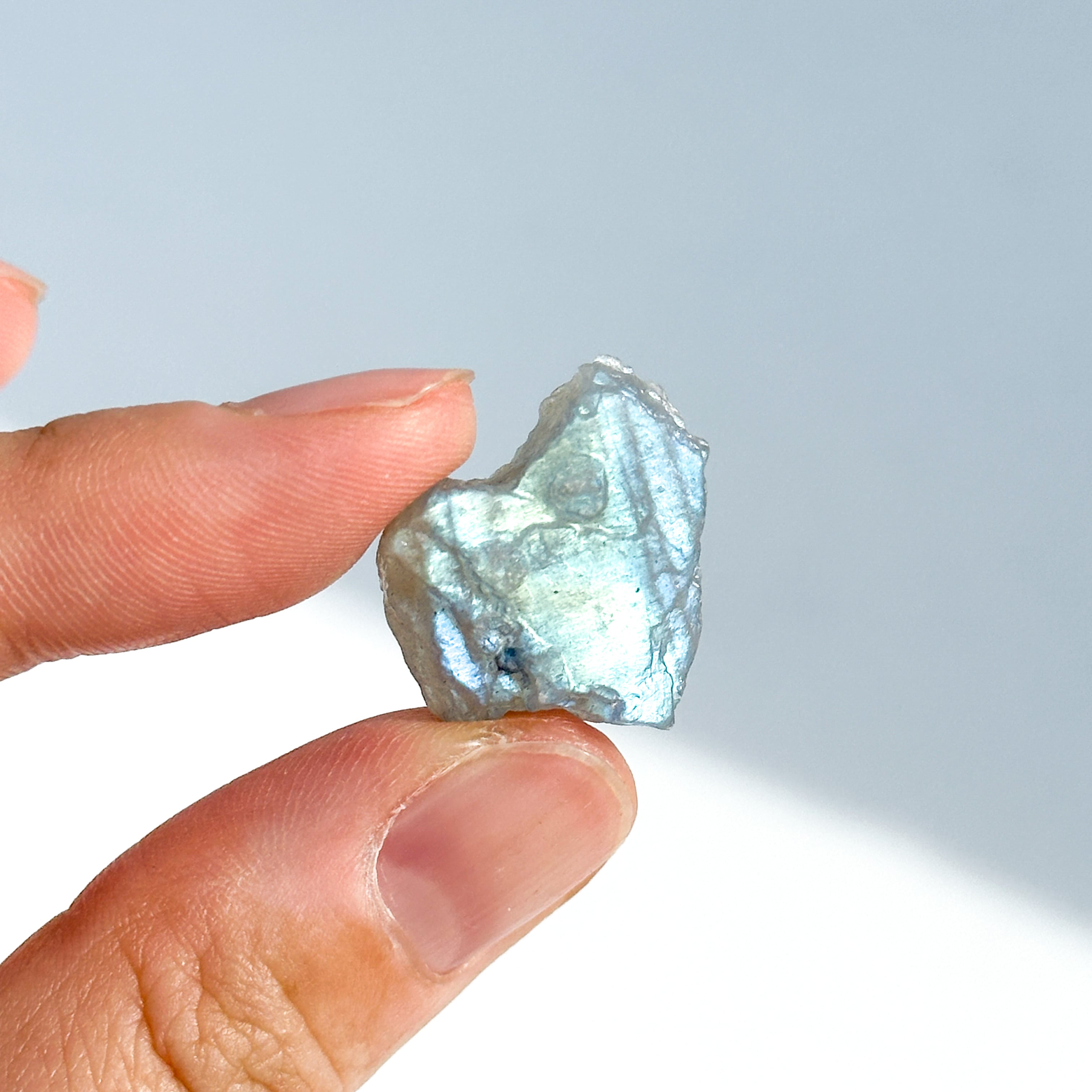 ホワイトラブラドライト 原石61◇ White Labradorite ◇天然石・鉱物