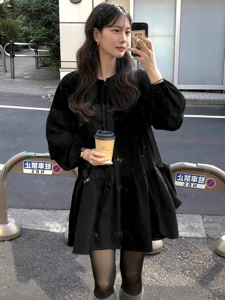 【新品】ブラックワンピース×ハット×ブレスレット One-Piece | mellow brown