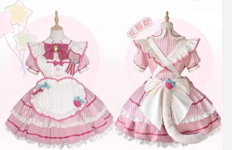 コスプレ♡全2種類 いちごメイドコンプリートセット kos13