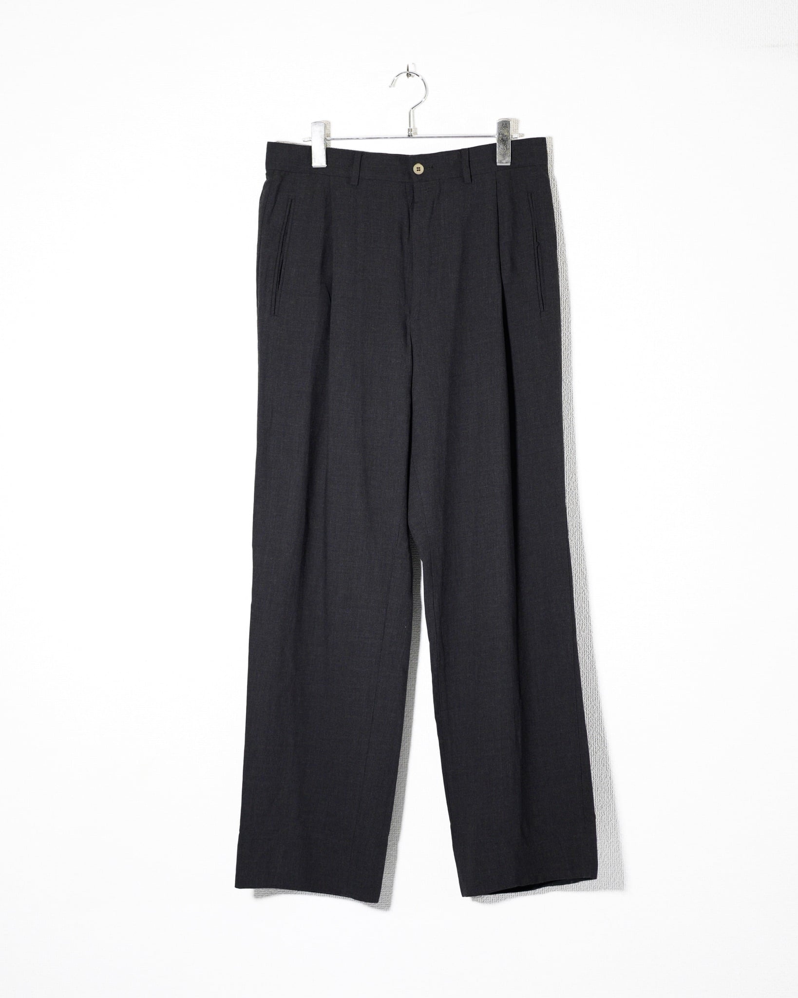 90s GIORGIO ARMANI】1Tuck Slacks | used.memento