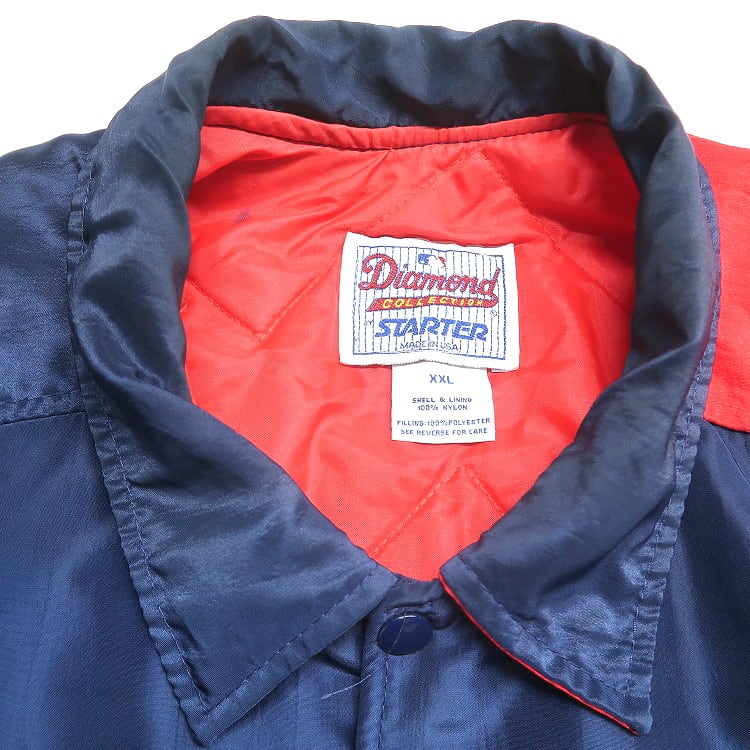 古着 USA製 90年代 STARTER スターター MLB インディアンス 裏