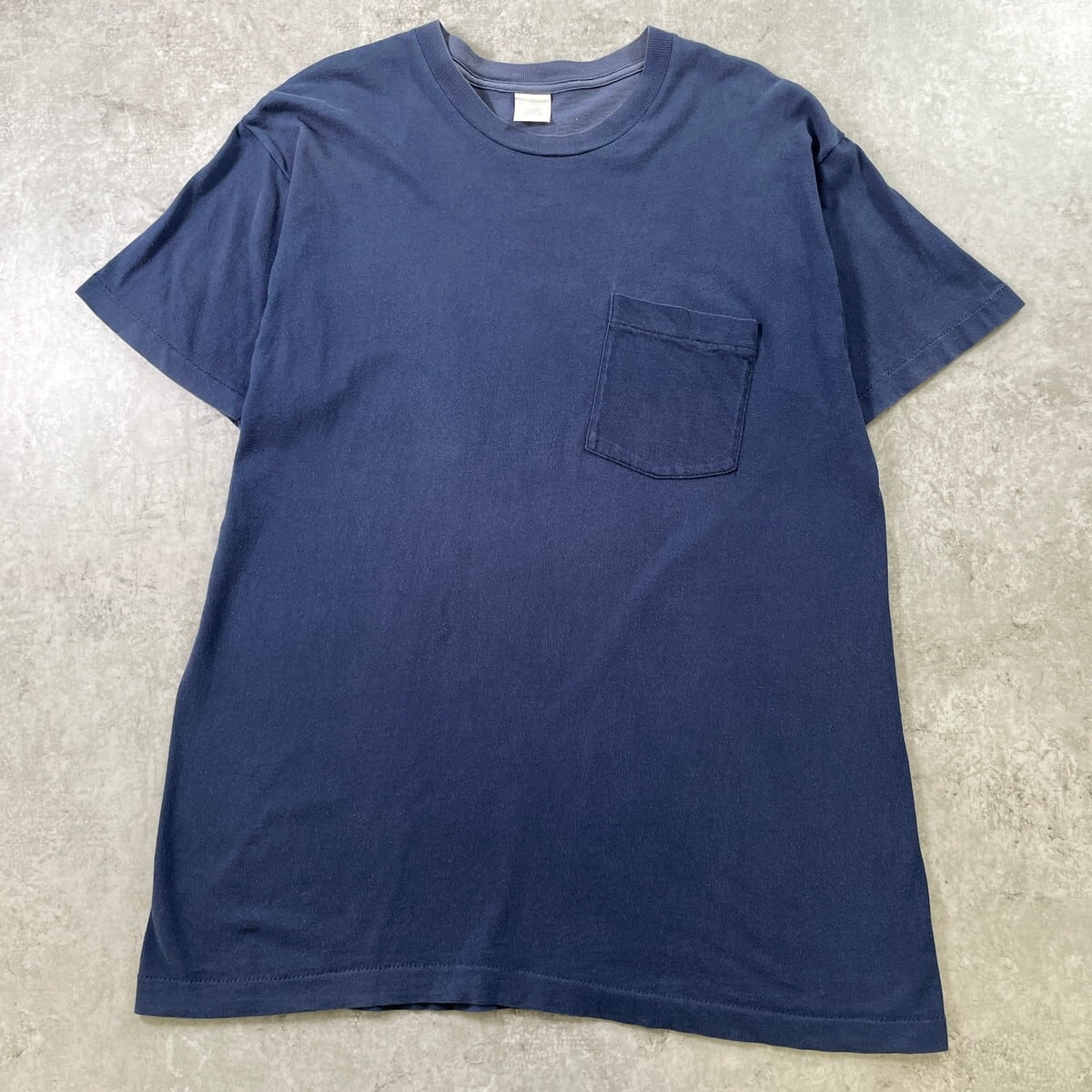 80~90年代 無地 ブランク ポケットTシャツ ポケT メンズL相当 古着 80s