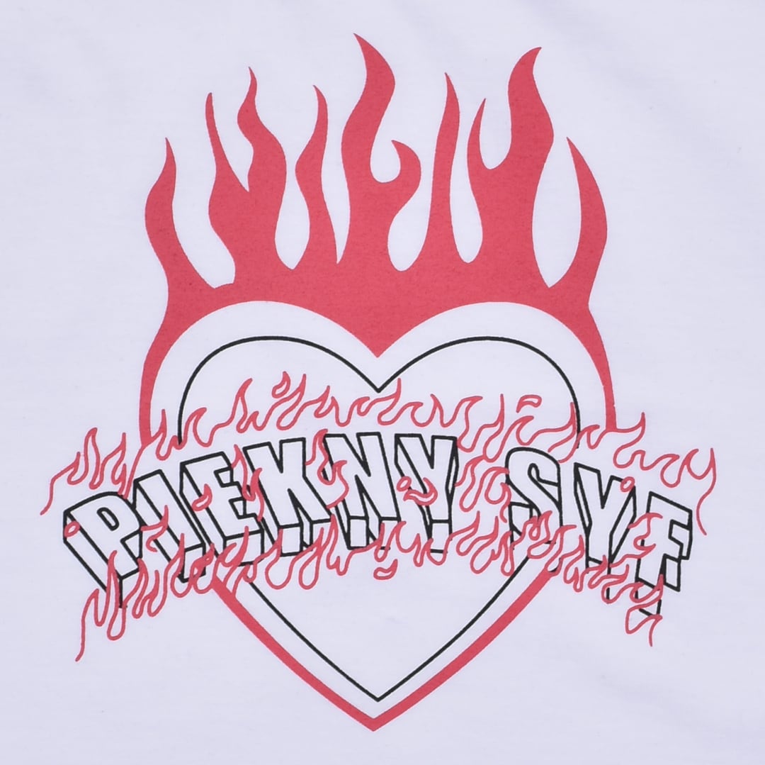 55%OFF】FIRE HEART ショート丈Tシャツ | VOLCAN&APHRODITE