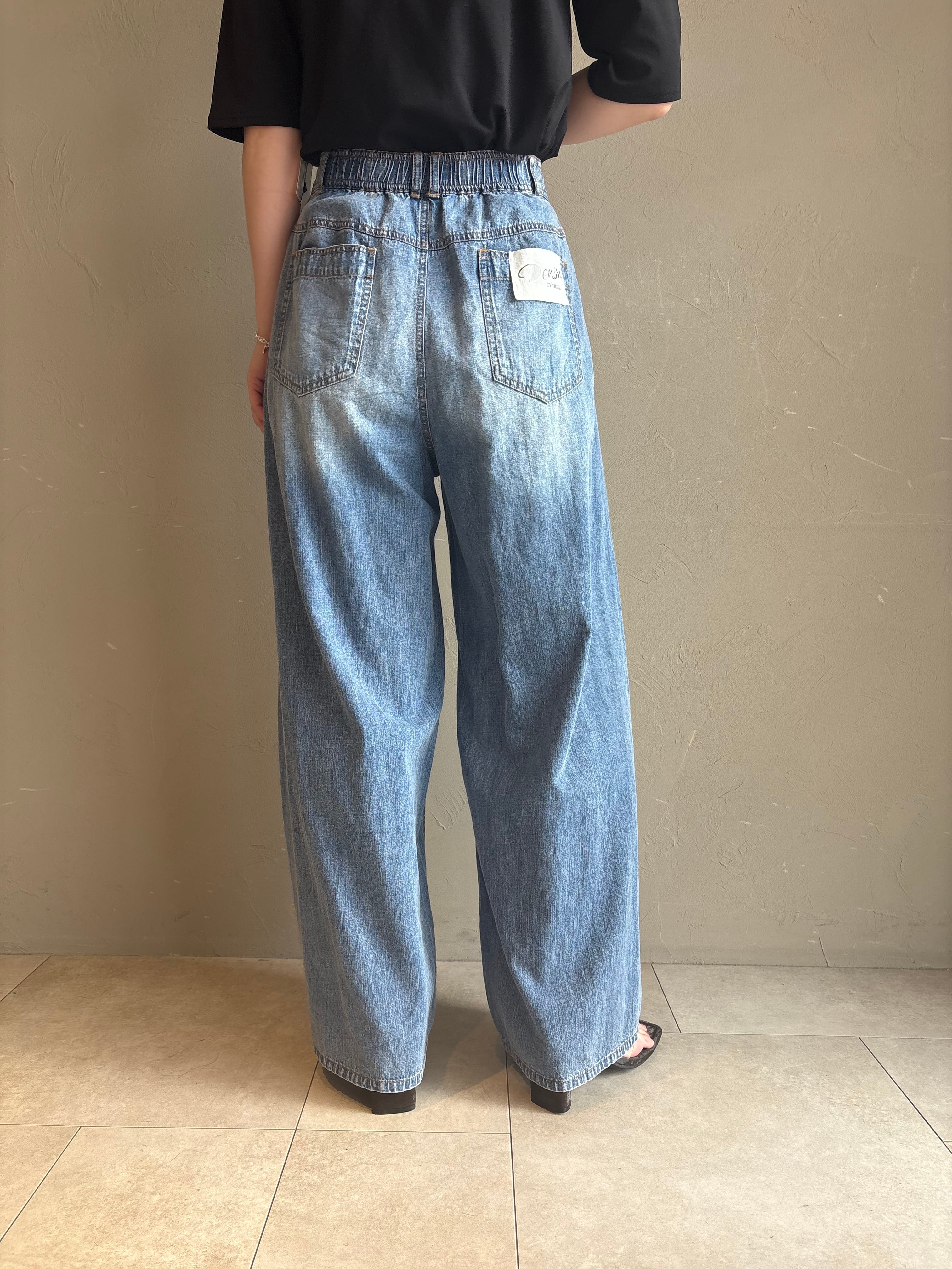 6月中旬入荷【 CYNICAL 】サイドタック綿麻デニム | valance 福井