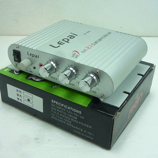 LP-838 オーディオアンプ 音楽 2.1チャンネル アンプ 12 v車 小型
