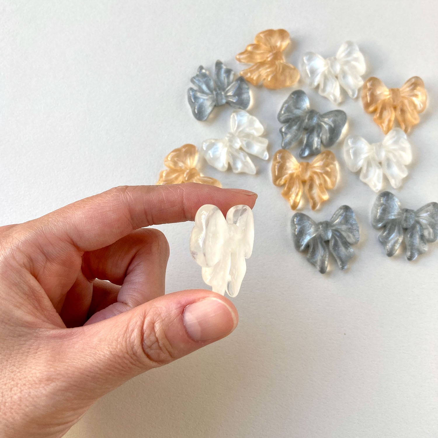 シフォン風リボンのデコパーツ | Dua-アクセサリーパーツショップ