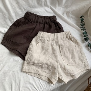 【KID】韓国風子供服　シンプル系無地ショートパンツ