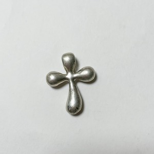 Vintage 925 Silver Tiffany Style Puffy Cross Pendant Top