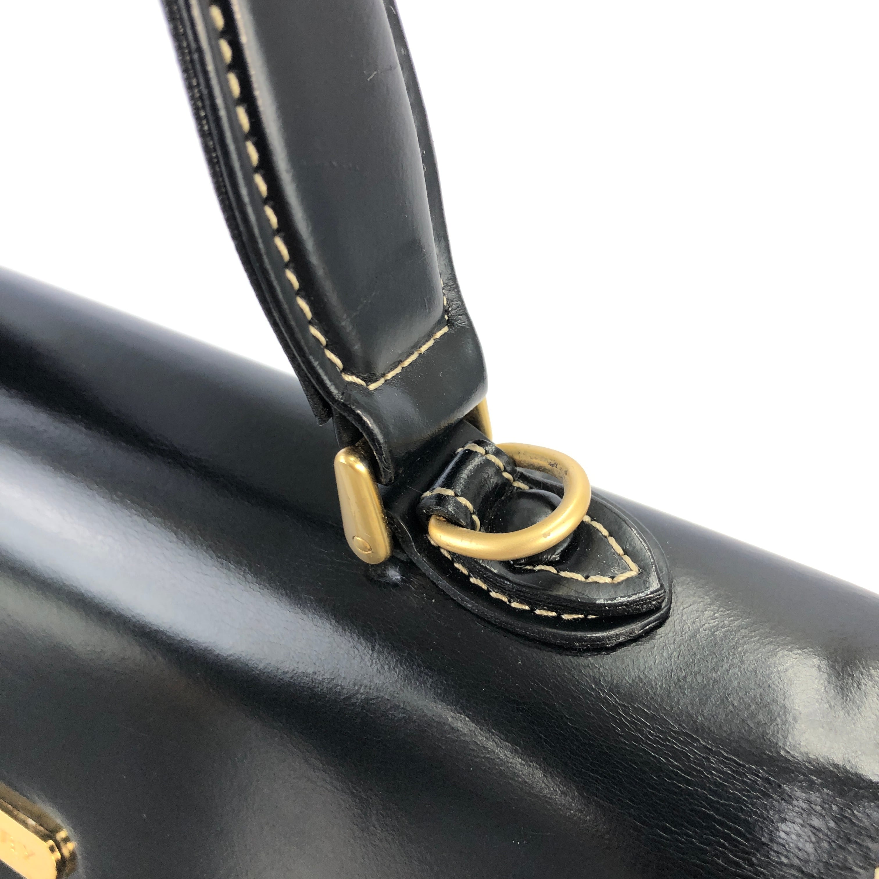 BURBERRY バーバリー ロゴ コンビレザー 2way トップハンドル