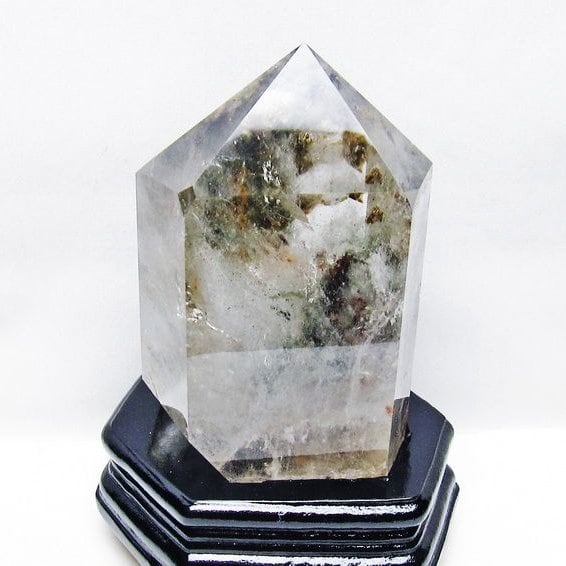 1.8Kg グリーンファントム 六角柱 台座付属 一点物 152-3888