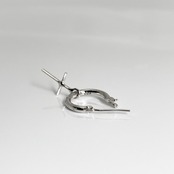 THIN HOOP raised by wolves with CROSS / シンフープピアス レイズド バイ ウルヴス ウィズクロス