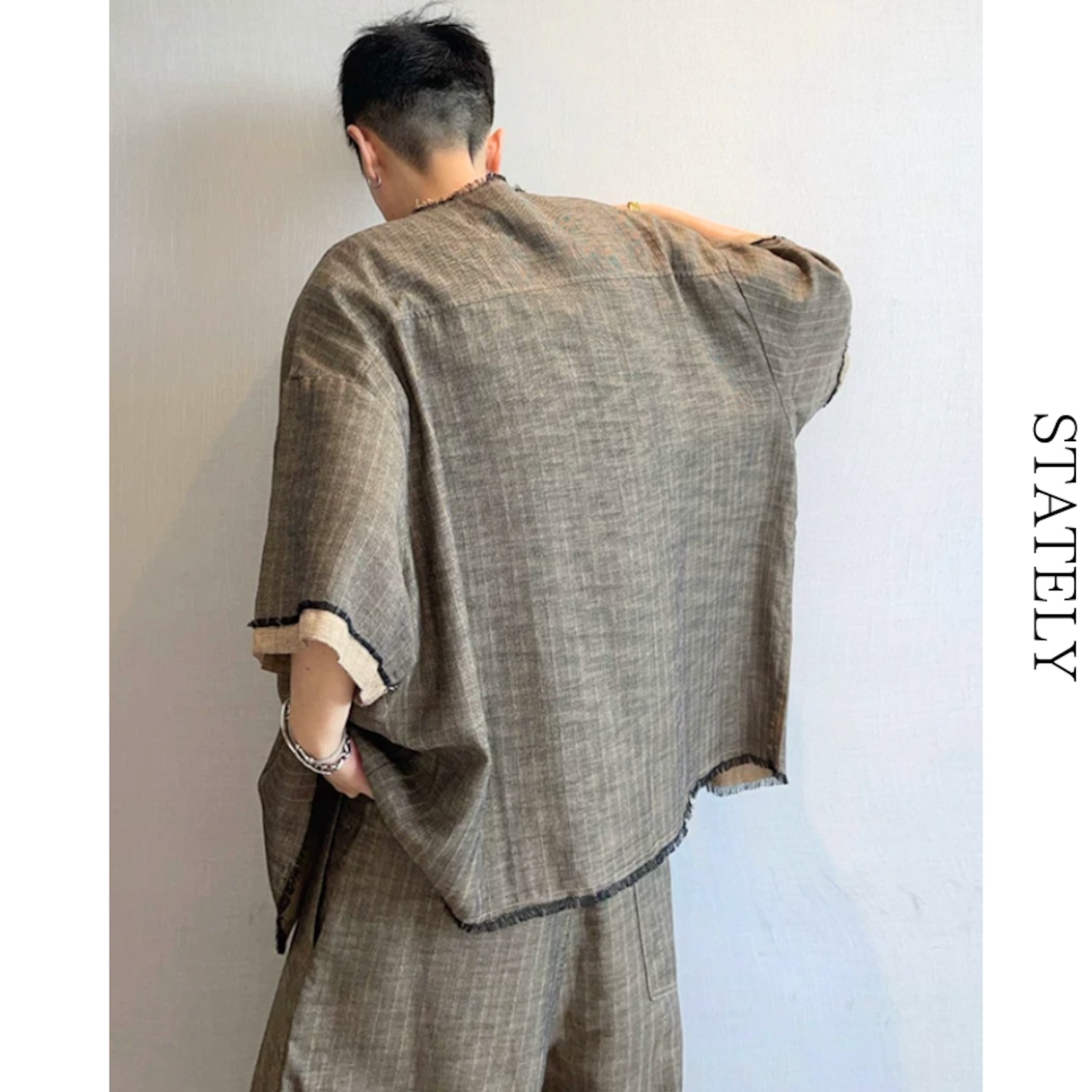 Raw Stripe シャツ_T104・画像4