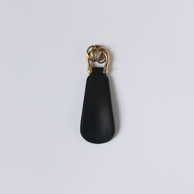 靴べら　Shoe horn (black / steer leather)