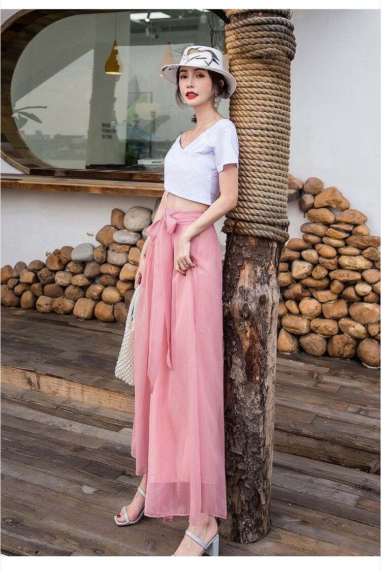 ボトムス パンツ ズボン ワイドパンツ ガウチョパンツ ロング ロング丈