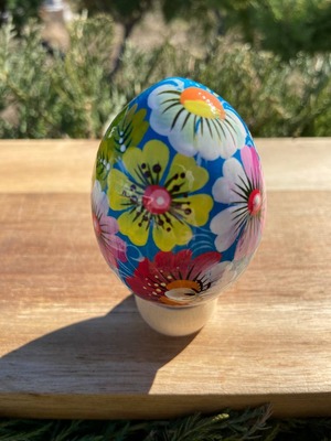 ペトリキウカ塗り　木製イースター・エッグ 7cm　ホメンコ作