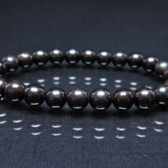 スギライト ブレスレット 7mm ブラックスギライト ブレス 一点物 メール便可 [M便 1/10] 111-45551