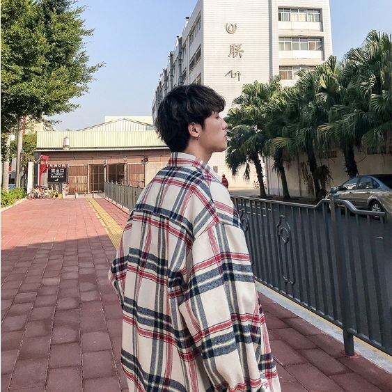 タータンチェック カジュアル シャツ 大人 メンズ 長袖 ゆったり