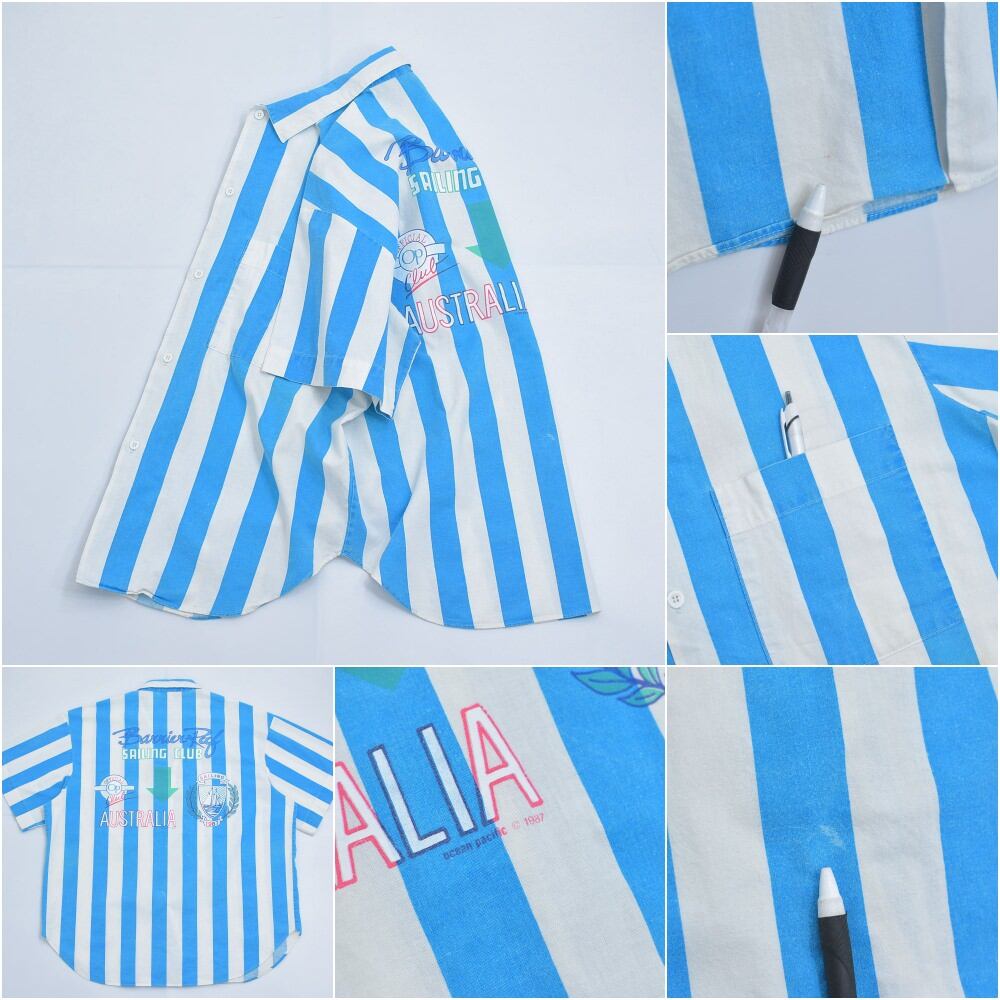 1980'sヴィンテージOceanpacificオーシャンパシフィック総柄シャツ OCEAN PACIFIC オーシャンパシフィック 90年代 POP ART柄