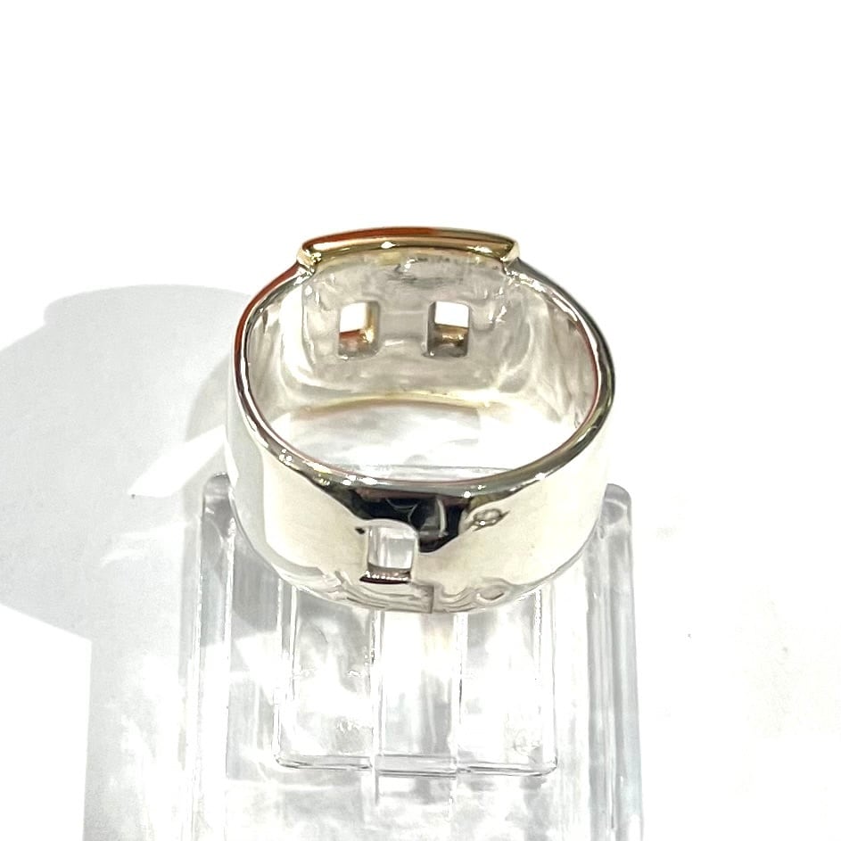 HERMÈS】【52】2886 silver925×18k 750 コンビヘラクレス リングSv925
