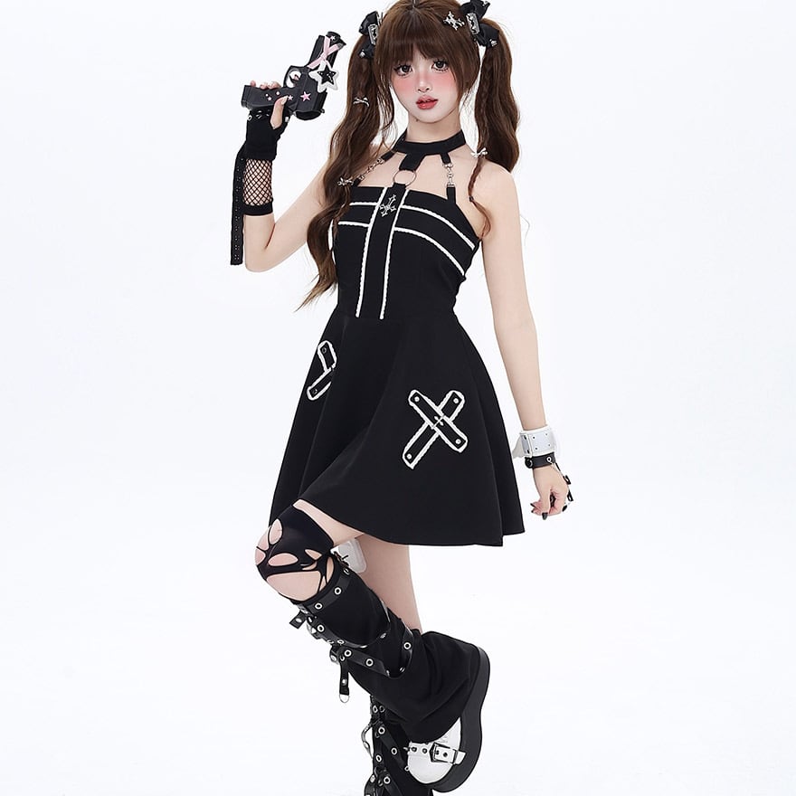 ゴスロリ通販 With U ファッション ワンピース ノースリーブ