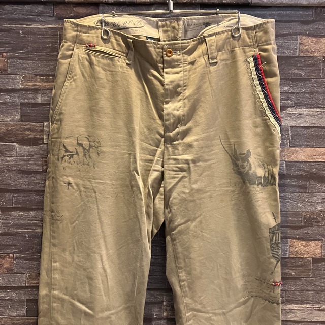 RALPH LAUREN AFRICAN PRINT CHINO PANT