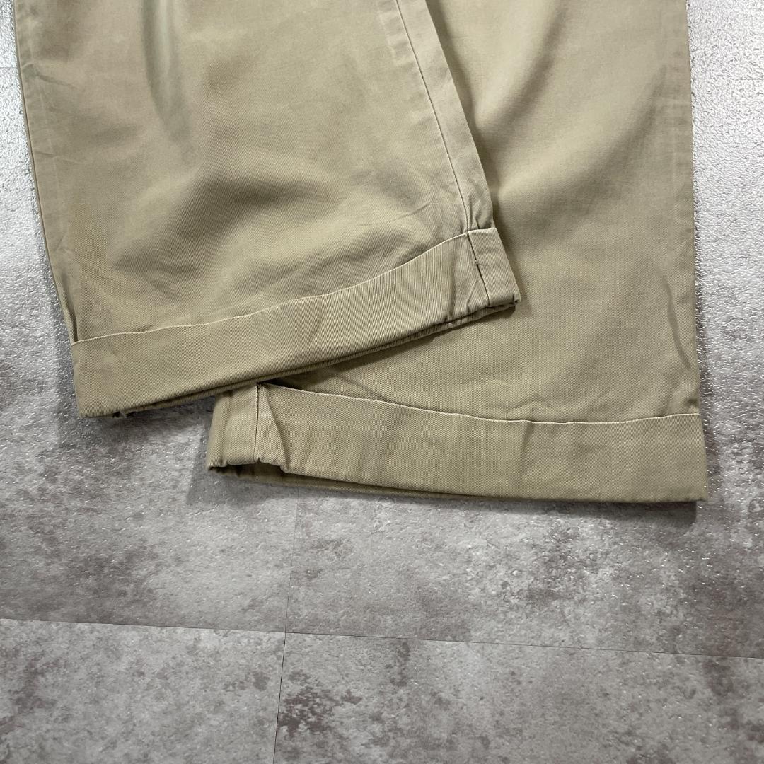 90s Ralph Lauren シンガポール製 36/32 ブラウンチノ | ib2