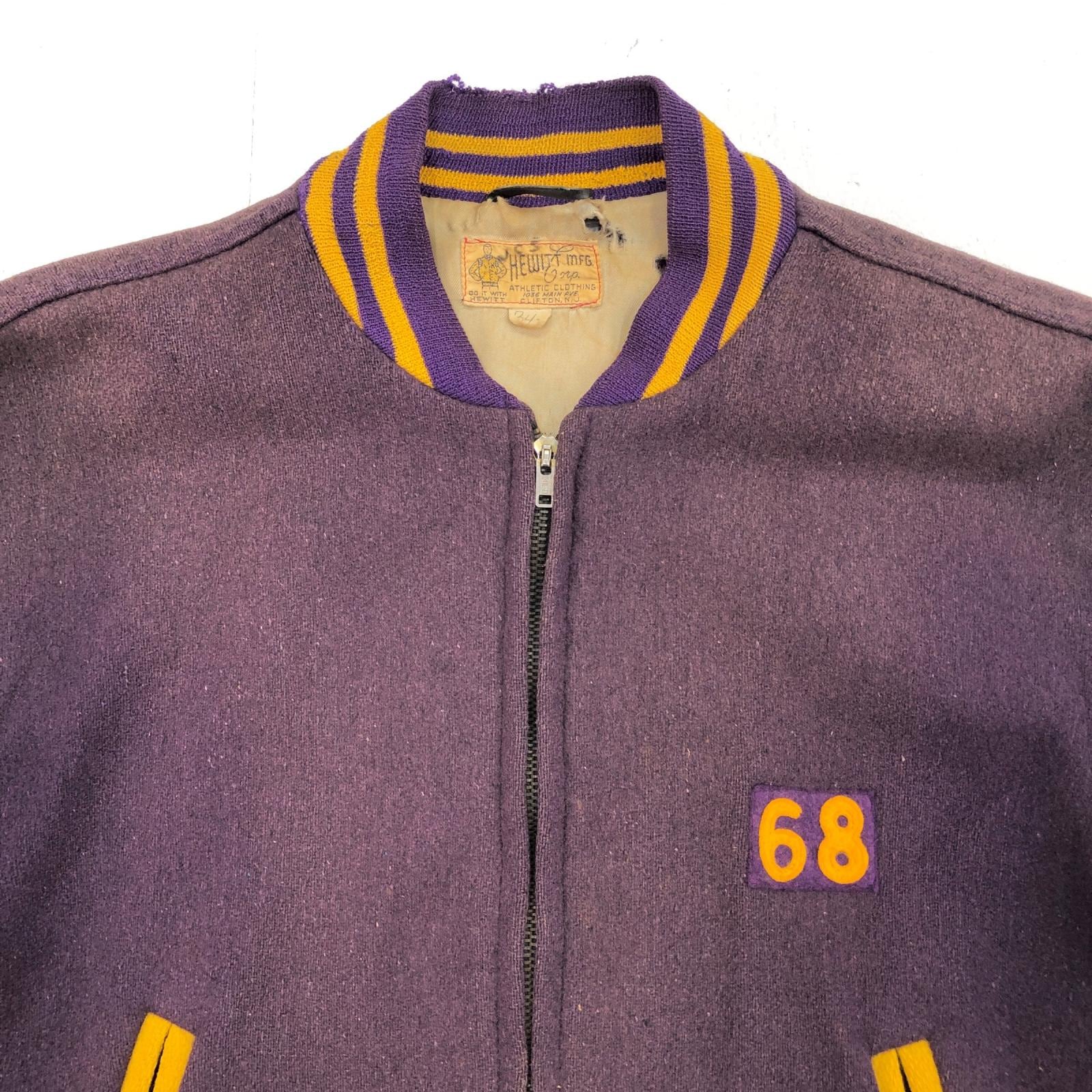 HEWITT MFG. CORP.ヒューイット 60年代 USA製 ウール スタジャン