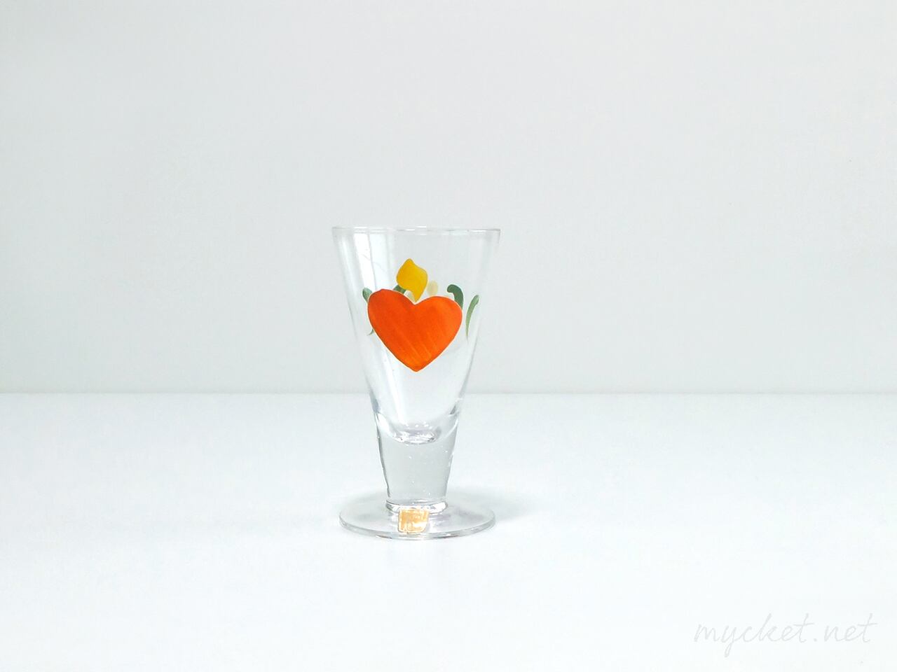 Johansfors「Brinnande hjärtan」シュナップスグラス【4】(ヨハンフォース/Burning Heart/スウェーデン/ミニグラス)