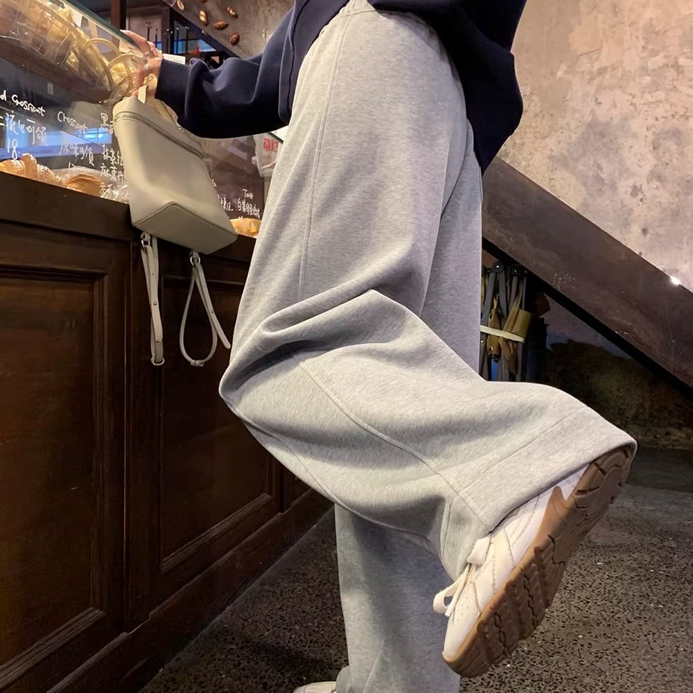 ワイド ストレート 丈長 スウェットパンツ 3color APA0088