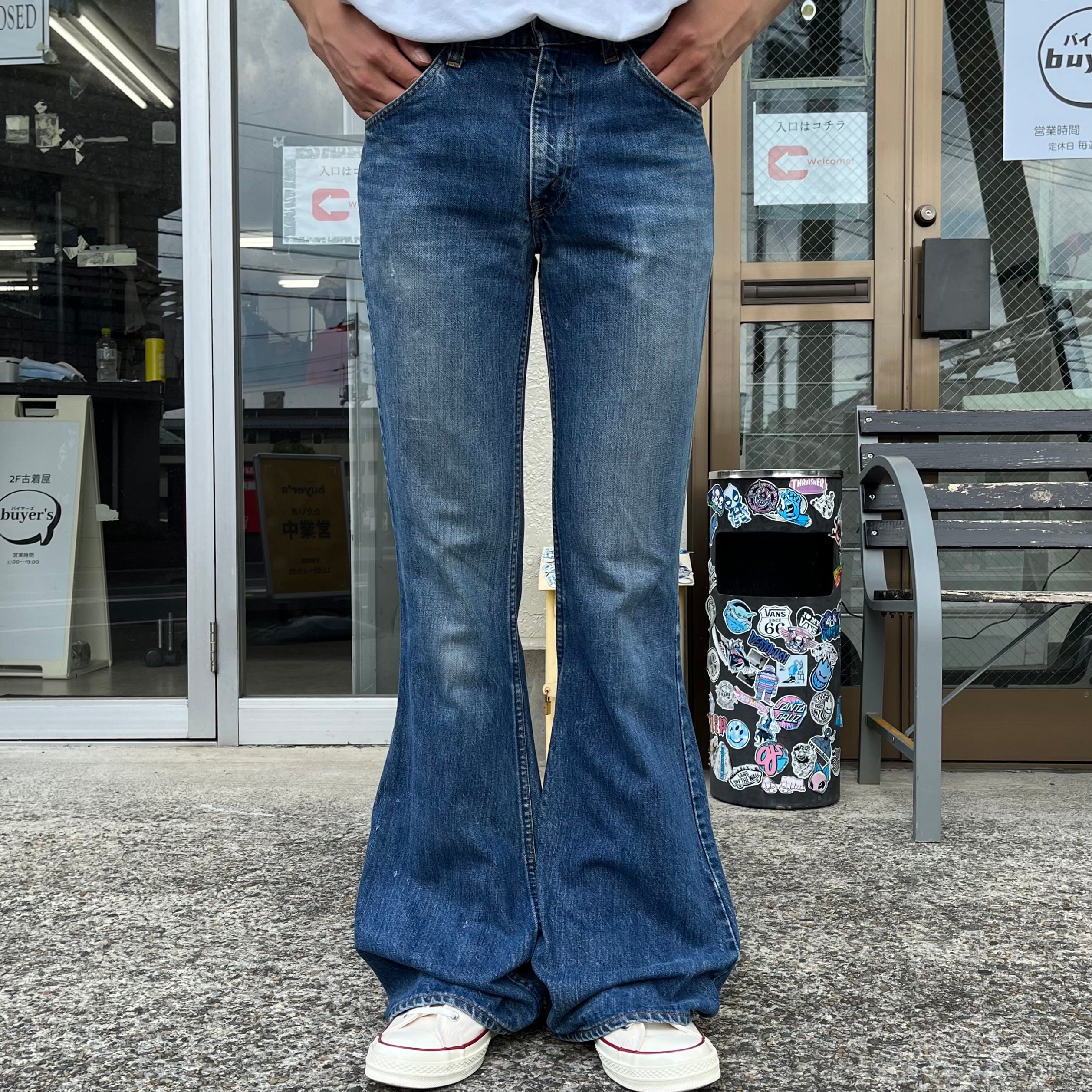 希少【70s】Levi's 684 USA製 66前期 ベルボトム ビッグベル