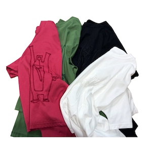 【最新作】キャラクターテープ刺繍Tシャツ【263-3209】Character Tape Embroidered T-Shirt