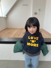〖取寄〗韓国子供服 / 26winter / Digreen / ラブモアトレーナー / キッズ / 冬服 *S~2XL*
