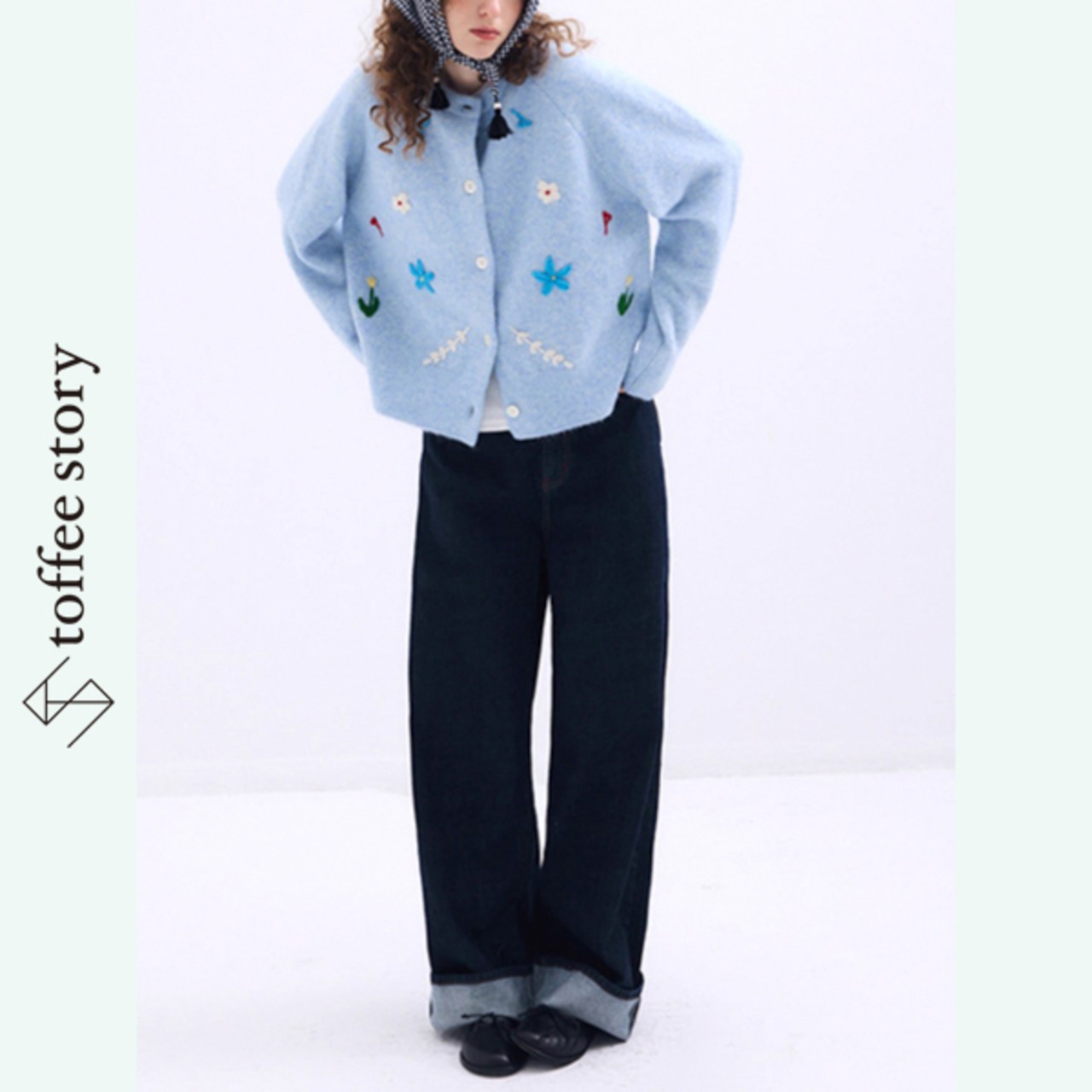 おしゃれなロールアップ♡コットンデニムパンツ 《P0176》