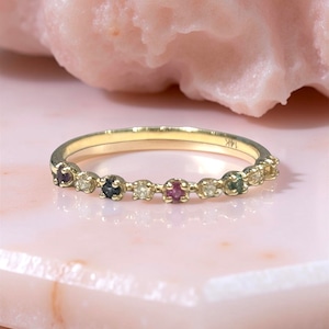 K14 ダイヤとマルチカラーリング 13号