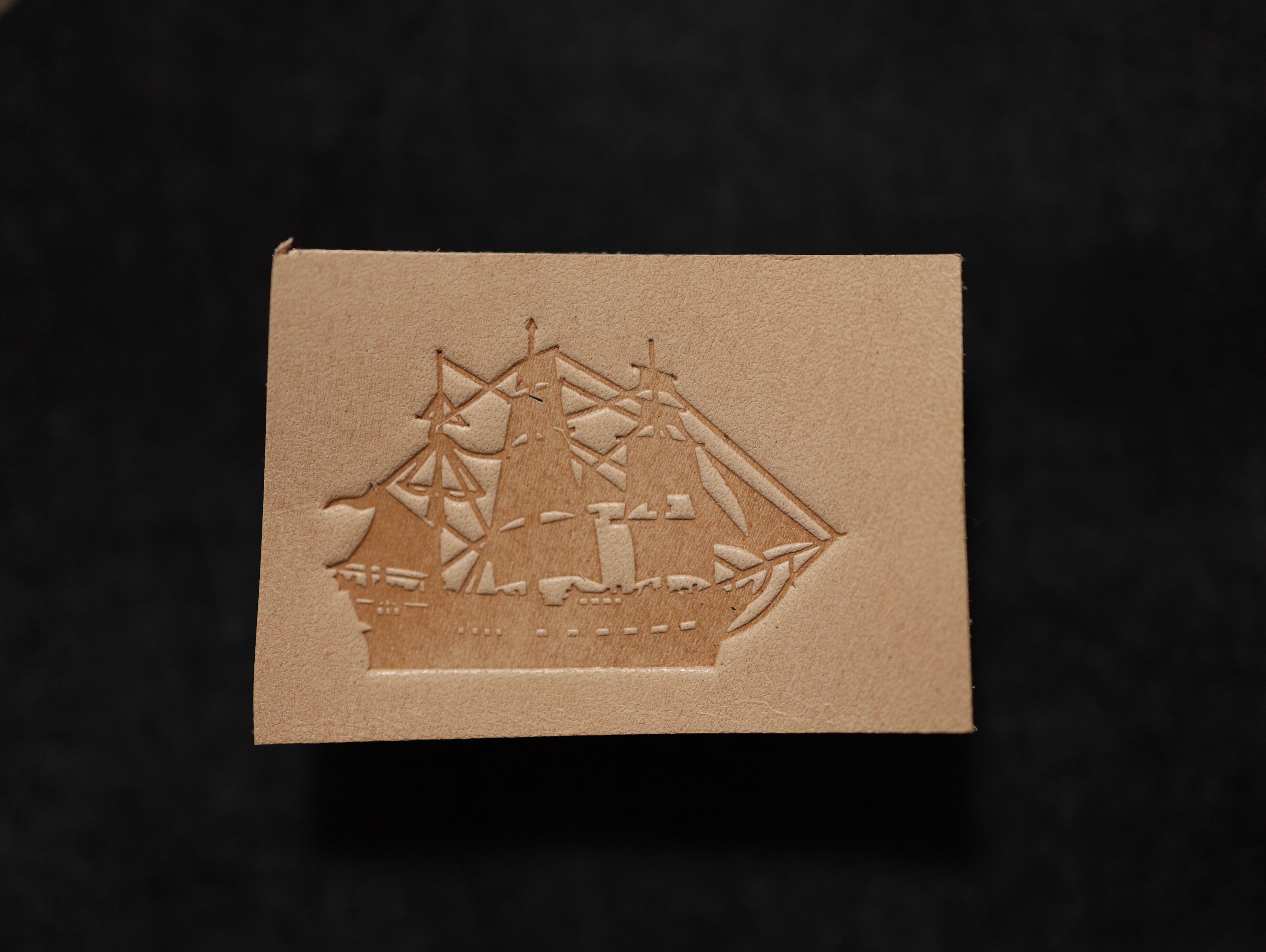 【アクリル刻印】船　レザークラフト用